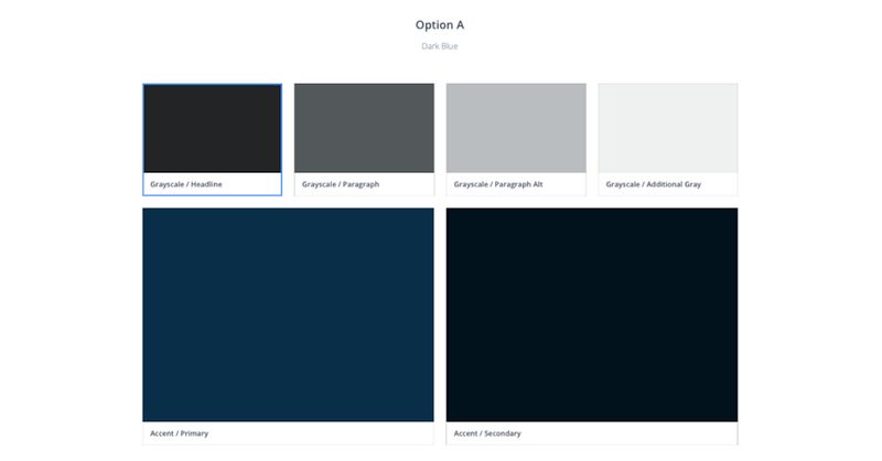 Sample color palette