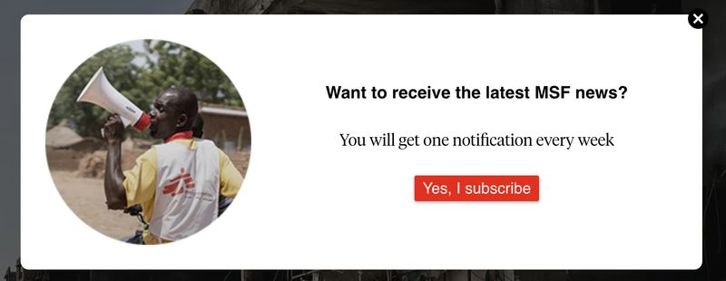 MSF newsletter example