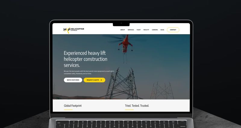 Helicopter Express website screenshot