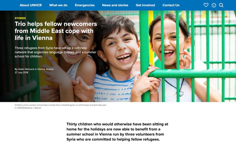 United Nations High Commissioner for Refugees storytelling example